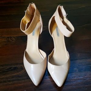 Nude Pointed Toe Heels